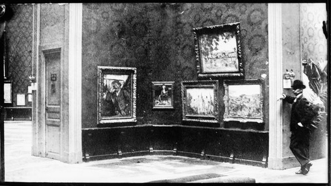 1904年のサロン・ドートンヌで展示されたセザンヌ室の風景