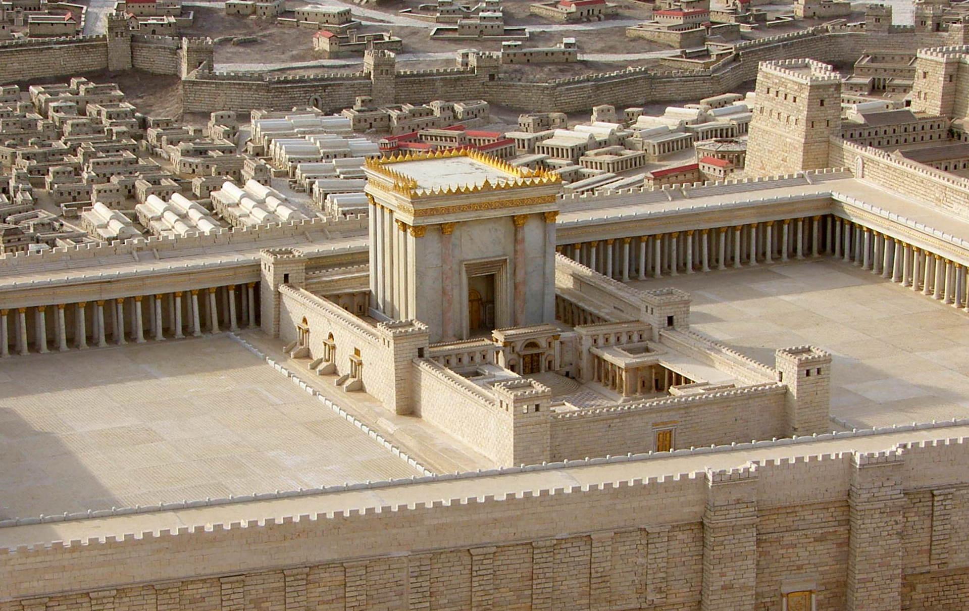 イスラエル博物館にあるヘロデ神殿（第二神殿）の復元模型