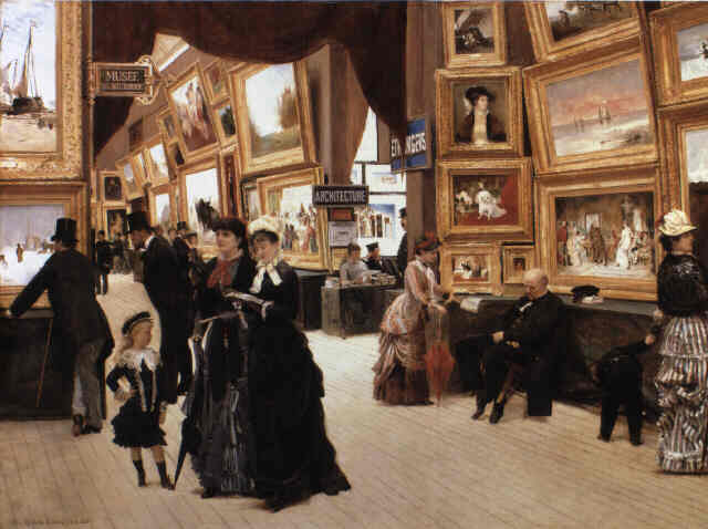 1880年のサロン風景