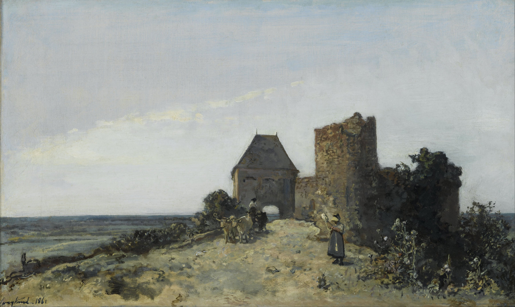 Johan Jongkind: Ruins of Rosemont Castle