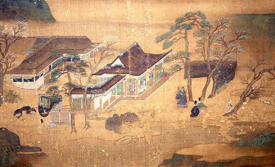 「山水（せんずい）屛風」（神護寺）